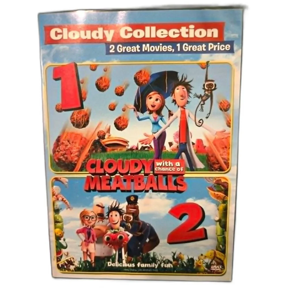 Cloudy with a Chance of Meatballs 1 & 2 DVD Double Feature Sony Pictures